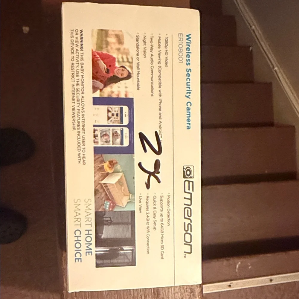 Emerson White Wireless Security Camera